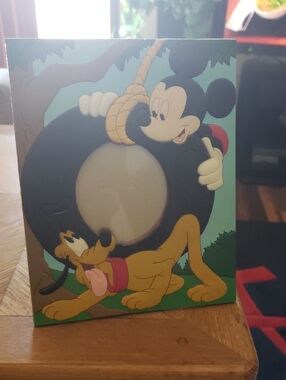 Disney Mickey Mouse & Pluto Photo Frame in Black, Yellow, Red